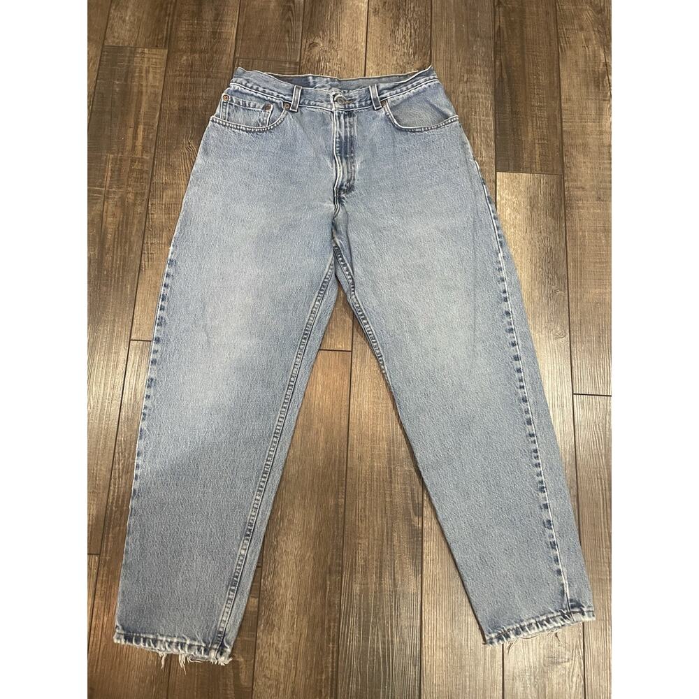 Vintage Y2K Levi’s 560 Loose Fit Tapered Leg Blue Denim Jeans 33x30 Made In USA - Picture 2 of 11